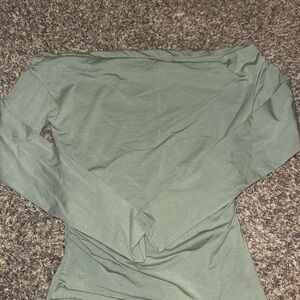 Abercrombie & Fitch Green Asymmetrical Top